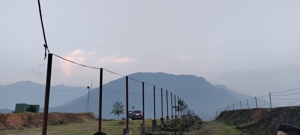 Fencing pillar erected by Myanmar government along Indo-Myanmar border, ITC Dan, Pangsha under Noklak District. (Morung File Photo)
